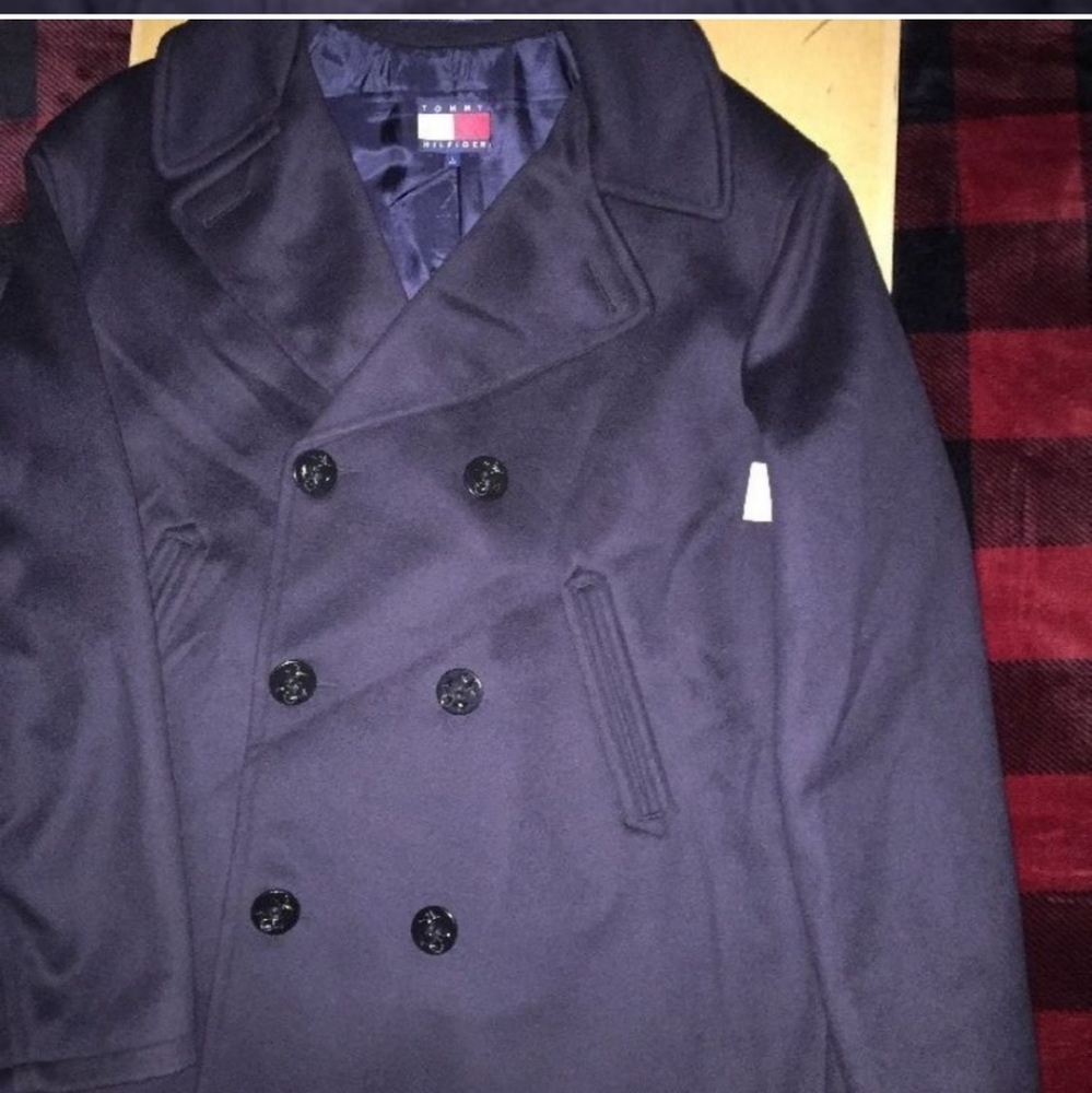 TOMMY HILFIGER Pea coat Large NEW NWT